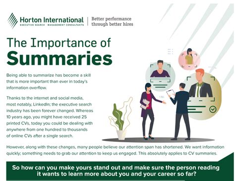 importance of summary writing