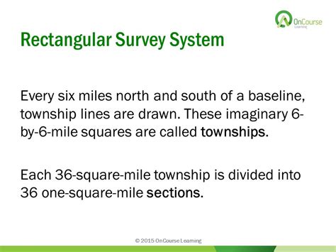 in a rectangular survey system what is a baseline