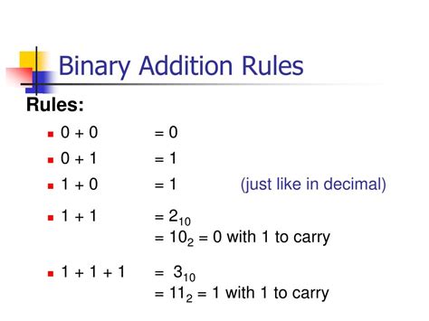 in binary addition 1+1+1 is equal to
