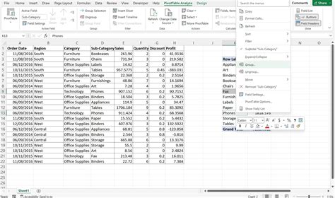 in excel the pivot table feature is primarily used for