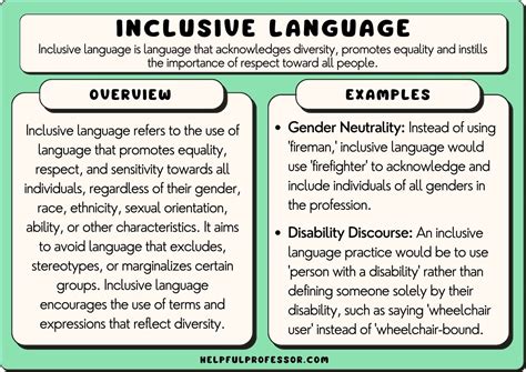 inclusive language examples in literature