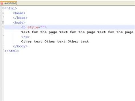 increase font size using html