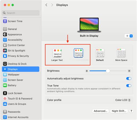 increase text size in notes mac