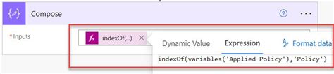 index of function power automate