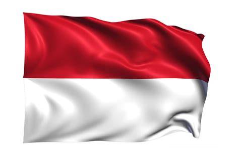 Ilustrasi bendera merah putih berkibar