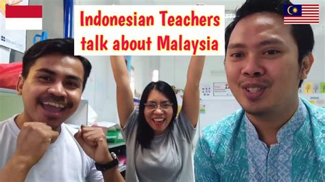 Indonesian students and teachers talking