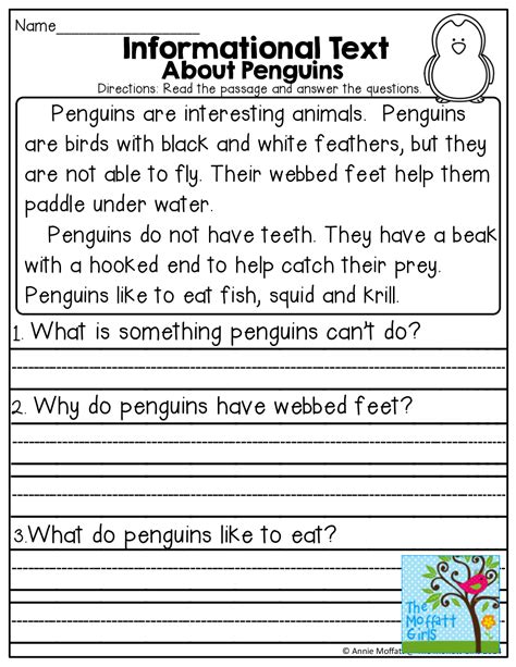 informational text examples for grade 3 with answers