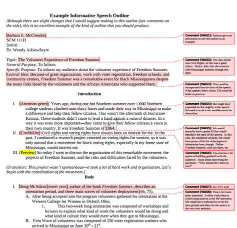 informative speech transitions examples