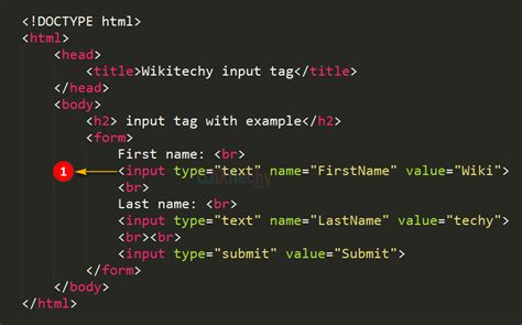 input text code
