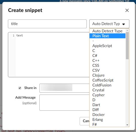insert code snippet in discord