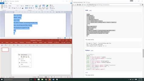 insert code snippet in powerpoint