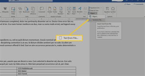 insert document into word