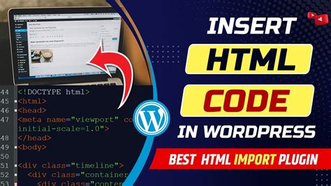 insert html into wordpress page