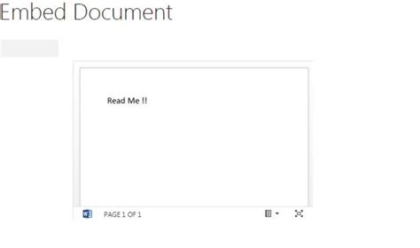 insert word document into sharepoint page