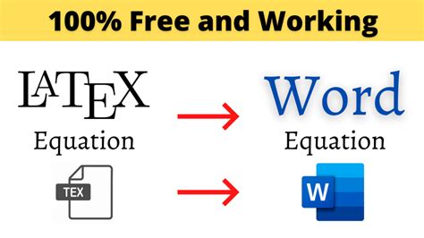 inserting latex into word