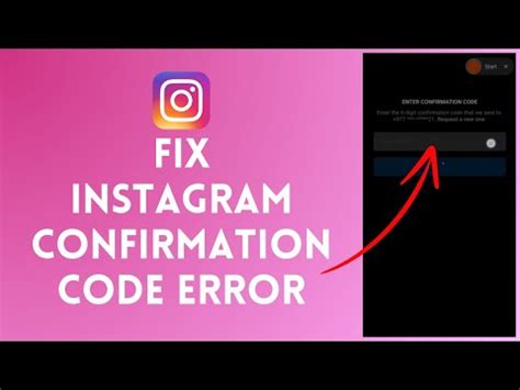 instagram confirmation code not working email