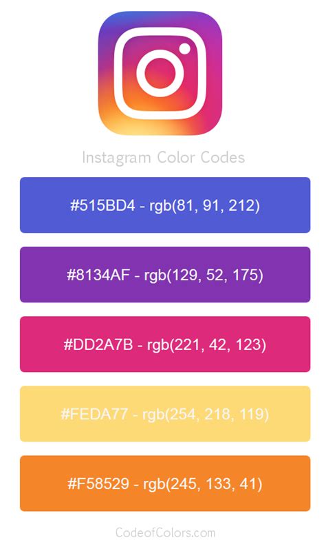 instagram icon hex code