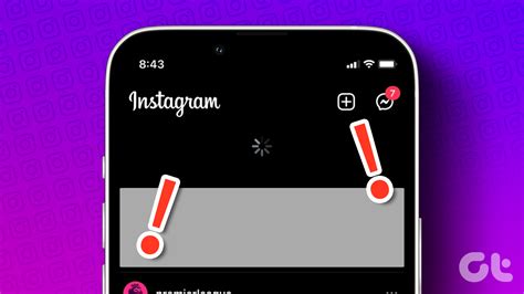 instagram is not loading properly