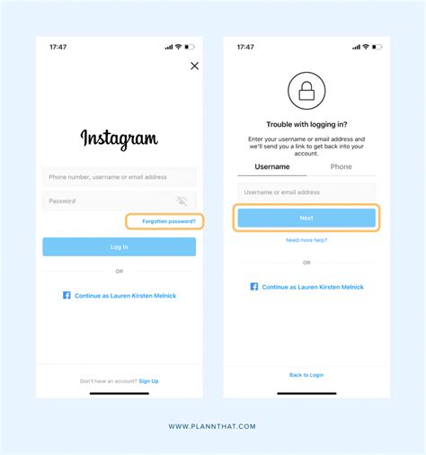 instagram password code not working