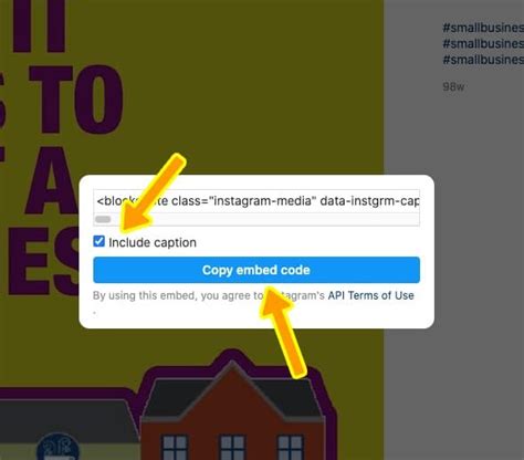 instagram post embed code