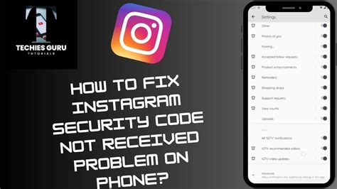 instagram security code not working
