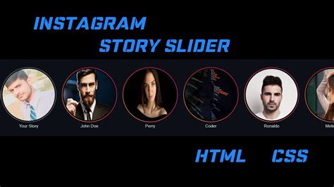 instagram story html css codepen