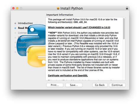 install and run python on mac