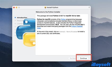 install and use python on mac