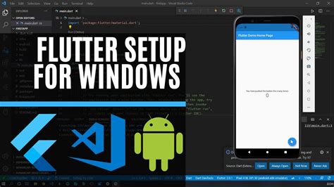 install flutter vscode windows