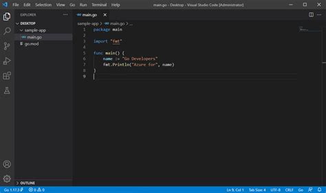 install go in vs code