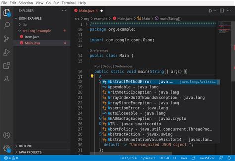 install java extension in vs code