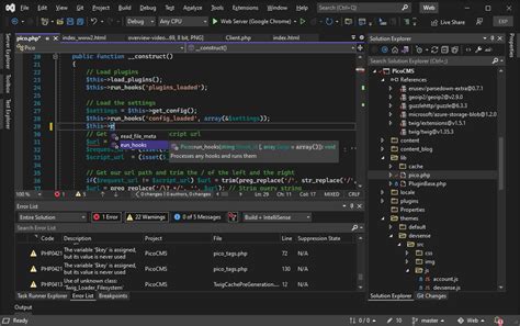 install php in visual studio