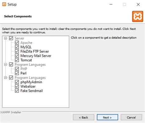 install php in xampp