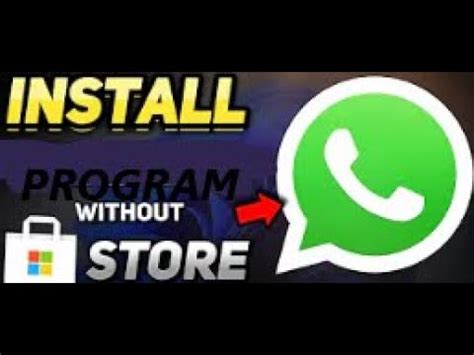 install program without microsoft store