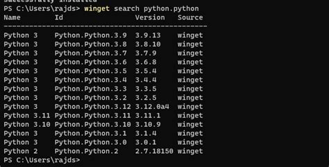 install python 3.11 windows powershell