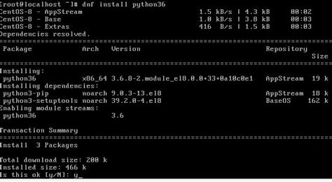 install python 3.6 8 centos 7