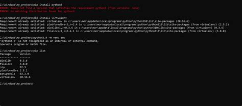 install python 3.8 in venv
