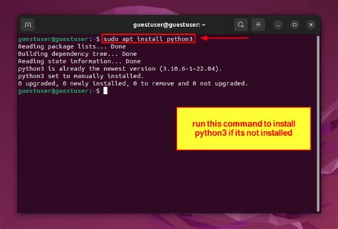 install python on linux machine