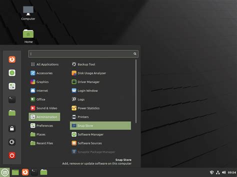 install snap store on linux mint 22