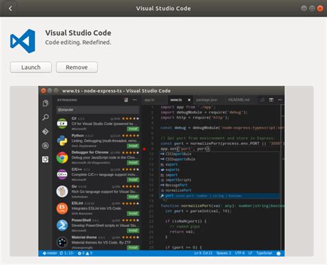 install visual studio code ubuntu 20.04 command line