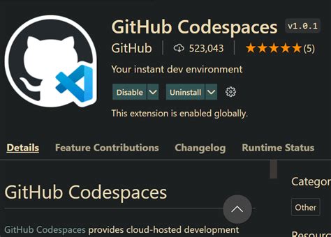 install vs code's github codespaces extension