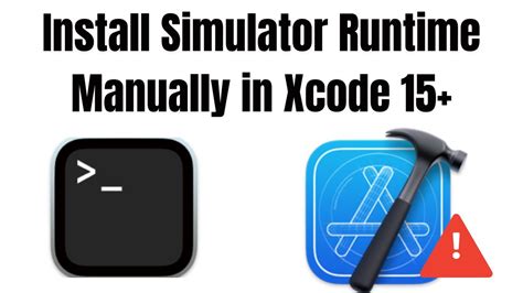 install xcode simulator manually