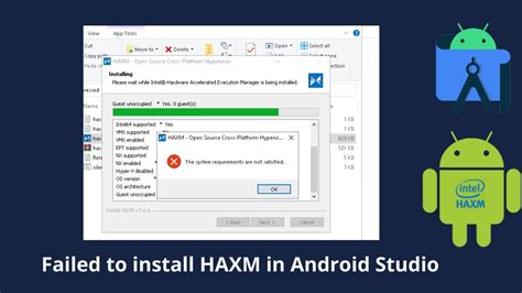 installing haxm in android studio