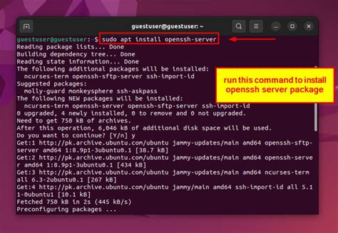 installing openssh on linux