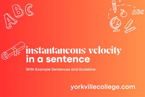 instantaneous speed in a sentence