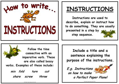 instructional writing examples grade 7