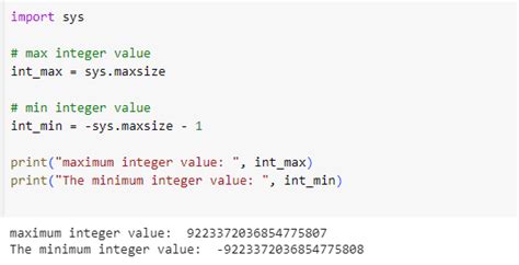 int max python
