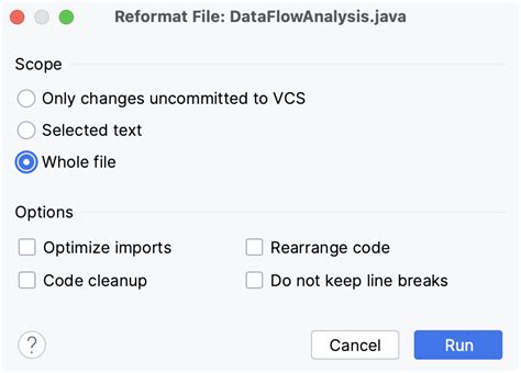 intellij reformat code shortcut mac