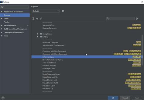 intellij reformat code shortcut not working