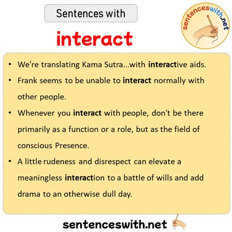 interact in a sentence